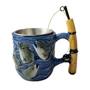 Nuovo Arrivo: Tazza in Resina Stile Americano 'Il Sogno dell'Angler', Tazza 'Il Sogno del Pescatore' - Product Image 5