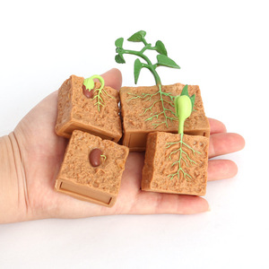 Figurines d'animaux en PVC solide en gros, figurines du cycle de vie des plantes - Product Image 4
