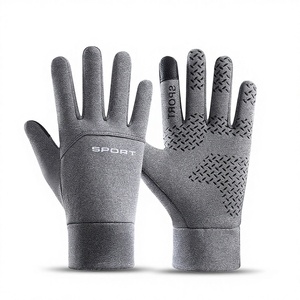 Gants de motocross thermiques d'hiver personnalisables avec logo, imperméables, antidérapants, compatibles écran tactile, chauds, pour moto, cyclisme, extérieur, demi-doigts, avec crochet - Product Image 3