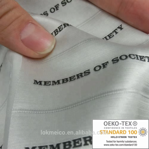 Etiqueta Tejida Plateada Lavable, Ultra Cómoda y Ecológica, Certificada Oeko-Tex Clase 1, Corte Ultrasónico, 90 Piezas por CM - Product Image 6
