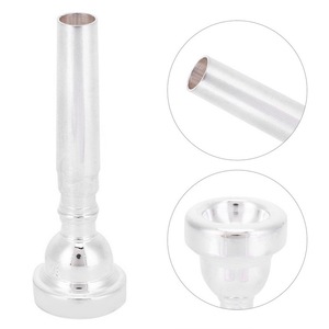 Boquilla para <span class=keywords><strong>Trompeta</strong></span> 3C, Accesorio para Instrumentos Musicales, Compatible con Yamaha, <span class=keywords><strong>Bach</strong></span>, Conn, King Silver - Product Image 3