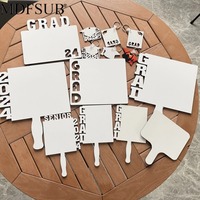 MDFSUB Ventilateur Sublimation Grad 3mm Sublimation Blank Sublimation Graduation 2025 Plaques Blanc Brillant Sublimation MDF Grad Paddle Fan