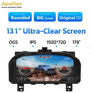 จอ LCD ดิจิตอลขนาด 13.1 นิ้วสำหรับรถยนต์ Dodge Ram 1500 2500 3500 ปี 2009-2012 เครื่องเล่นหน้าปัดแสดงความเร็วเสมือนแบบดั้งเดิม - Product Image 4