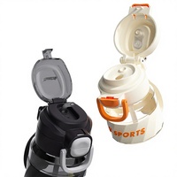 Bouteille d'eau Tritan grande capacité avec paille et poignée, gourde de sport anti-fuite pour la gym et les voyages, tasse à boire sans BPA