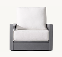 COSTA Moderne de luxe tous temps patio jardin hôtel plage canapé simple extérieur fabriqué à la main meubles en métal chaise longue en aluminium