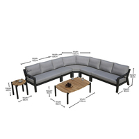 OSMEN Décoration Personnaliser Galsang Teck Table basse ronde moderne en bois Ovale