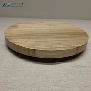 Assiette en bois de chêne <span class=keywords><strong>massif</strong></span> fabriquée à la main Vaisselle écologique Assiette de service naturelle pour plats et assiettes de cuisine - Product Image 2