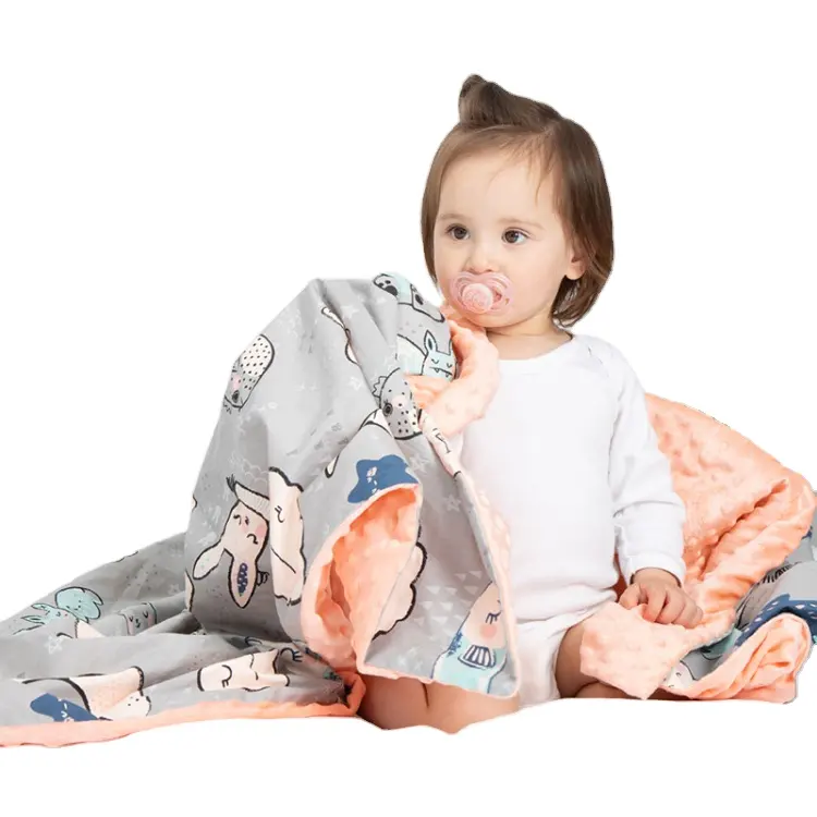 Coperta di peluche assonnata per bambini autunno inverno comoda coperta per neonati coperte Super morbide per neonati