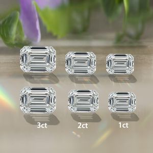 Starsgem 1ct-3ct hpht cvd Grown Emerald cut D E vvs IGI Lab Grown kim cương bước cắt tuyệt vời LAD Grown - Product Image 1
