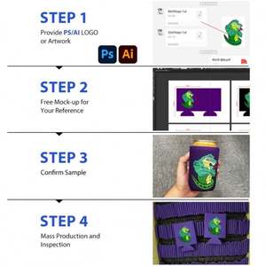 Funda Aislante de Neopreno Impermeable de Alta Calidad para Latas de Cerveza, con Cierre de Cremallera y Color Personalizable - Product Image 6