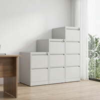 Classeur vertical en métal à 4 tiroirs de haute qualité Tiroirs en acier Armoire de rangement avec verrouillage central pour bureau ou atelier
