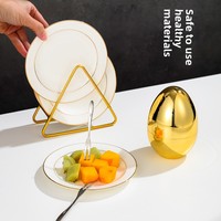 Céramique Ménage Ins Vaisselle Ensemble Jetable Os Cracher Fruits Snack Fruits Secs Dessert Assiette pour Table À Manger pour Cadeau
