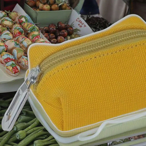Large Capacity <b>Foldable</b> Grocery Handbag Houndstooth Pattern Mesh Net Turtle <b>Bag</b> Reusable PP String Shopping Tote Fruit Storage - Product Image 3