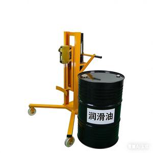 Chariot à tambour hydraulique manuel pour fûts en acier de 55 L (acier inoxydable/acier), hauteur de levage maximale 920 mm, avec fonction de rotation des fourches - Product Image 3