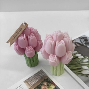 Moldes de Silicona Modernos para Velas y Jabones con Forma de Ramo de Tulipanes 3D, para Resina Epoxi, Manualidades, Decoración del Hogar y Bodas - Product Image 4
