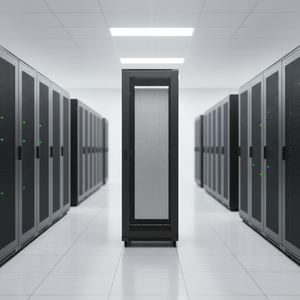 Gabinete de Servidor de Acero Personalizado de 19U, IP20, Capacidad de Carga Estática de 800 kg para Centros de Datos, Soporte de Audio, Gabinete de Servidor de Refrigeración de 42U - Product Image 1
