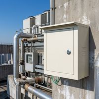 Boîtier de distribution électrique en métal SH, personnalisable, étanche IP54, avec revêtement en poudre, pour commutateurs