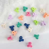Mini pinces à cheveux en plastique colorées et mignonnes pour filles, accessoires pour cheveux en gros
