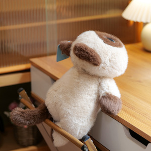 Peluche chat siamois noir Duoai au charme irrésistible, poupée réconfortante, porte-clés pour filles et enfants, cadeau de fêtes, vente en gros - Product Image 5