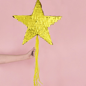 ทองและเงินดวงจันทร์ดาวอลูมิเนียมฟิล์ม pinata เด็กวันเกิดของเล่นเกม props pinata smash น้ําตาลตี - Product Image 4