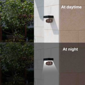 Lampes solaires d'extérieur pour numéros de maison, lumière solaire réglable pour plaque de signalisation d'adresse, lumière murale pour maison, <span class=keywords><strong>jardin</strong></span>, patio, cour - Product Image 6
