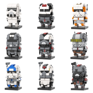MOC2262-2270 Imperial Stormtrooper Wolfe Five <span class=keywords><strong>Hunter</strong></span> Commander Cody Tech Echo Wrecker Crosshair Space <span class=keywords><strong>Wars</strong></span> Head Bricks Jouets pour Enfants - Product Image 1
