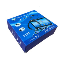 Caméra d'endoscope à objectif 5.5/7mm Câble dur 5m 3-en-1 Micro USB Type-C Endoscope 6 LED Modules de caméra d'inspection étanches