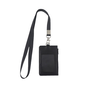 Tarjetero de cuero con cremallera, tarjetero de trabajador múltiple con cordón - Product Image 6