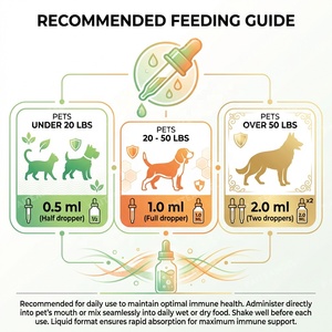 Gotas Inmunoestimulantes para Mascotas OEM, Suplemento Líquido Antioxidante <span class=keywords><strong>de</strong></span> Equinácea para Perros y Gatos, Apoyo Inmunitario Diario, 60 ml - Product Image 4