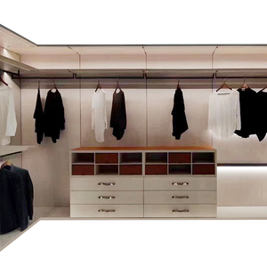 Moderne et avancé, personnalisation grise, vestiaire ouvert, armoire en aluminium, <span class=keywords><strong>dressing</strong></span> - Product Image 4