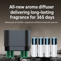Diffuseur d'arômes pour voiture M88, désodorisant, 365 jours de longue durée, nano-atomisation, pulvérisation automatique, clip de ventilation, 6 ml, 4 flacons