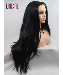 Parrucche Lace Front con Onde Naturali per Donne di Colore, <span class=keywords><strong>Parrucca</strong></span> <span class=keywords><strong>Lunga</strong></span> Senza Colla con Attaccatura Naturale Pre-Pizzicata e Baby Hair - Product Image 4