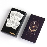 Карточки для ежедневных практик, личностного роста и саморазвития, эмоциональной гармонии, с золотым тиснением, премиум-класса, для аффирмаций и таро, на заказ