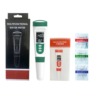 Testeur de qualité de l'<span class=keywords><strong>eau</strong></span> Portable multifonctionnel de haute qualité 5 en 1 personnalisable OEM TDS/PH/EC/TEMP/compteur de sel pour les tests d'<span class=keywords><strong>eau</strong></span> - Product Image 1