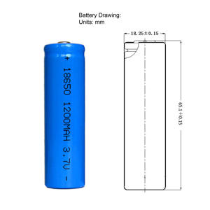 Batteria al Litio ad Alta Capacità 2600 mAh <span class=keywords><strong>3</strong></span>,7 Volt Cella Li-ion LIR18650 per Laptop o Power Bank - Product Image 3