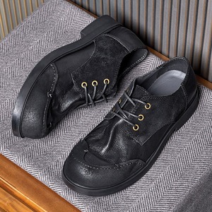 Zapatos de cuero para hombre, formales de negocios, casuales, con suela suave, transpirables, juveniles, retro, modernos. - Product Image 2