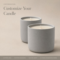Bougie pilier de mariage en cire de soja parfumée de luxe - Décoration artisanale pour la maison