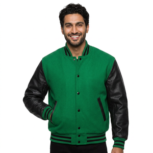 Logotipo personalizado de lana Chenille bordado béisbol Letterman chaquetas para los hombres Vintage CollegeBaseballjacket para los hombres - Product Image 1