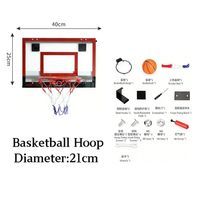 Set Ring Basket Mini Portabel untuk Dewasa, Papan Pantul Anti Pecah dengan Ring Lepas Pasang, Peralatan Olahraga untuk Kantor dan Rumah