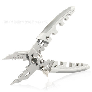 Key Card New Industrial Grade 28-in-One Multifunctional Wire Stripper Hexagonal Wrench Electrician Special <b>Shear</b> Wiring Clamp - Product Image 5