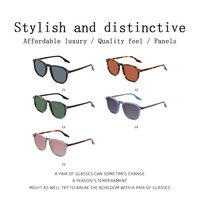 Lunettes de soleil polarisées carrées classiques en acétate, de haute qualité, de luxe, pour l'extérieur, pour les vacances d'été à la plage, pour hommes et femmes
