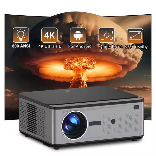 Z2 2024 Upgrade 4K Projector Motorized Focus Native 1920*1080P 800 ANSI Home Theater Android 9.0 Auto Focus Projector