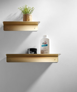 Mensole Angolari Galleggianti Decorative in Ottone, Moderne, Impermeabili ed Ecologiche, da Parete per Bagno e Hotel - Product Image 2