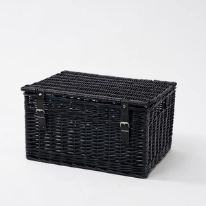 Cesto Regalo di Lusso JY <span class=keywords><strong>in</strong></span> <span class=keywords><strong>Vimini</strong></span> Fatto <span class=keywords><strong>a</strong></span> <span class=keywords><strong>Mano</strong></span> con Tessuto <span class=keywords><strong>in</strong></span> Salice, Dimensioni Personalizzabili, Design Frutta e Angelo per Picnic e Festività - Product Image 1