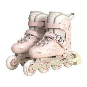 Patines en Línea Ajustables Profesionales para Niños de 3 a 12 Años, Estilo Nuevo, Juego Completo para Principiantes, con Ruedas de Poliuretano Brillantes para Niñas - Product Image 1