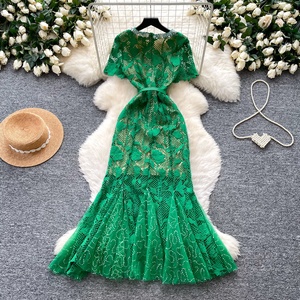 korean fitted dress Elegant Korean Women A-line Pleated Ruched Business Shift Cocktail Evening  Dress