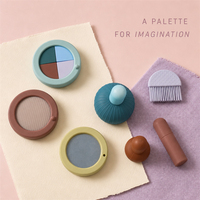 Ensemble de jouets de maquillage en silicone - Kit de jeu de beauté et de mode pour enfants, cosmétiques, déguisements, jeu de rôle