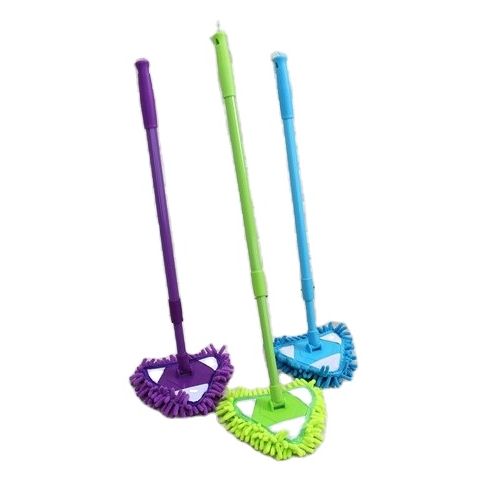 Вращающийся на 180 градусов Регулируемый большой шениль для очистки пола плоские треугольные швабры для очистки стен