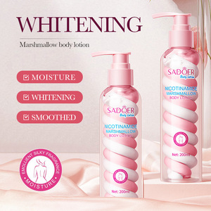 Lotion corporelle à la guimauve 200 ml, <span class=keywords><strong>avocat</strong></span>/orange sanguine/nicotinamide, crème hydratante blanchissante pour le soin de la peau, apaise la peau sèche et squameuse - Product Image 5