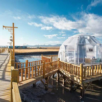 Tente dôme à bulles transparente de luxe-Cabine de glamping pour maison complète pour hôtel en plein air et maison